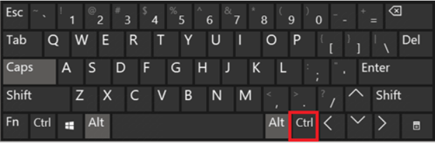 해외 출시된 PC용 키보드에서의 한자키는 오른쪽 Ctrl 키로 사용한다.