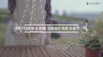 다면체 공중걸이 화분 만들기(住)